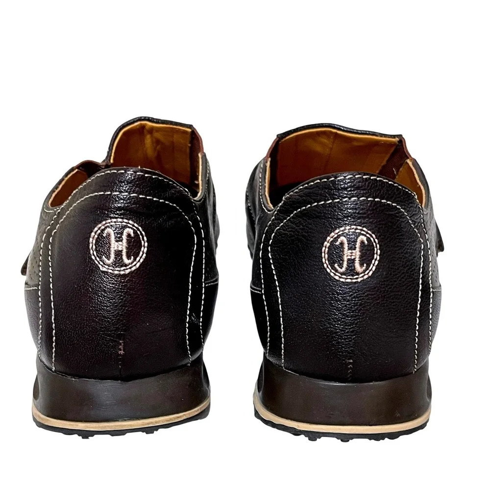 Cole Haan Mens 10.5M Brown Leather Strap Loafer Comfort Walking‎ Shoes